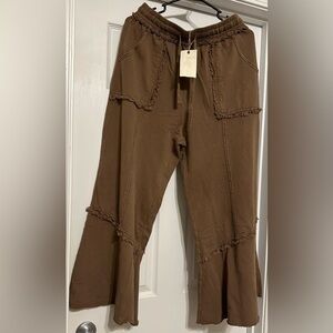 Easel Mineral Washed Boho Women's Flared Pants